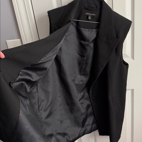 Banana Republic Double-Breasted Black Vest - Picture 6 of 7